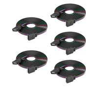 BTF-LIGHTING 4PIN 22AWG JST SM LED Connector 5pcs/Pack Male Female Connector with 1m Cable for PWM SMD FCOB RGB LED Strip Without Soldering Controller Wire
