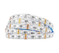 BTF-LIGHTING 5050 RGBCW RGB+Cool White(6000K-6500K) 4 Colors in 1 LED 5m 16.4ft 60LEDs/m Multi-Colored LED Tape Lights IP65 Waterproof White PCB DC12V(Power Supply&Controller are NOT Included)