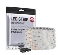 BTF-LIGHTING 5050 RGBW 4in1 LED Strip RGB+Warm White(2700K-3000K) 24V
