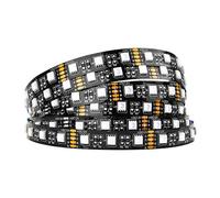 BTF-LIGHTING 5050 RGBW RGB+Cool White(6000K-7000K) 4 Colors in 1 LED 5m 16.4ft 60LEDs/m Multi-Colored LED Tape Lights IP30 Non-Waterproof Black PCB DC12V for Bedroom Kitchen Home Decoration