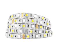 BTF-LIGHTING 5050 RGBW RGB+Warm White(2700K-3000K) 150RGB+150White LED 5m 16.4ft 60LEDs/m Multi-Colored LED Tape Lights IP30 Non-Waterproof White PCB DC12V for Bedroom Kitchen Home Decoration