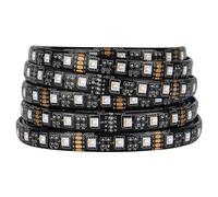 BTF-LIGHTING 5050 RGBW RGB+Warm White (2700K-3000K) 4 Colors in 1 LED 5m 16.4ft 60LEDs/m Multi-Colored LED Tape Lights IP65 Silicone Coating Waterproof Black PCB DC12V for Bedroom Kitchen Decoration
