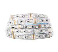 BTF-LIGHTING 5050 RGBW RGB+Warm White(2700K-3000K) 4 Colors in 1 LED 5m 16.4ft 60LEDs/m Multi-Colored LED Tape LightsIP65 Silicone Waterproof White PCB DC24V for Bedroom Kitchen Home Decoration