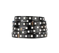 BTF-LIGHTING 5050 RGBW RGB+Warm White 4 Colors in 1 LED 16.4ft 60LEDs/m Multi-Colored LED Tape Lights IP30 Black PCB DC24V