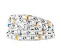 BTF-LIGHTING 5050 RGBWW RGB+Warm White(2700K-3000K) 4 Colors in 1 LED 5m 16.4ft 60LEDs/m Multi-Colored LED Tape Lights IP30 Non-Waterproof White PCB DC12V(Power Supply&Controller are NOT Included)