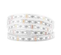 BTF-LIGHTING 5050 RGBWW RGB+Warm White(2700K-3000K) 4 Colors in 1 LED 5m 16.4ft 60LEDs/m Multi-Colored LED Tape Lights IP67 Waterproof White PCB DC12V(Power Supply&Controller are NOT Included)