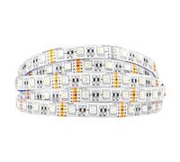 BTF-LIGHTING 5050 RGBWW RGB+Warm White(2700K-3000K) 4 Colors in 1 LED 5m 16.4ft 60LEDs/m Multi-Colored LED Tape Lights IP65 Waterproof White PCB DC12V(Power Supply&Controller are NOT Included)