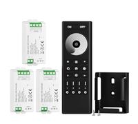 BTF-LIGHTING 5050SMD FCOB COB Dimming RF Remote RC01RFB &3PCS C01RF Tuya LED Controller Kit 4 Zones RF 2.4GHz Wireless Group Control PWM Single Color (+V -V) 2pin LED Neon Rope Light DC5V DC12V DC24V