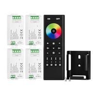 BTF-LIGHTING 5050SMD FCOB COB RGB RF Remote RC03RFB &4PCS C03RF Tuya Controller Kit 4 Zones RF 2.4GHz Wireless Remote Group Control PWM RGB (+ R G B) 4pin LED Strip DC5V DC12V DC24V