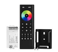 BTF-LIGHTING 5050SMD FCOB COB RGBCCT RF Remote Control RC03RFB&C05RF Controller Kit 4-Zone RF 2.4GHz Wireless Remote Group Control for 6pin RGBCCT(+V R G B C W) LED Strips DC5V DC12V DC24V