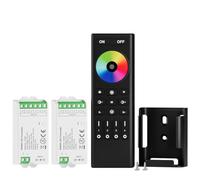 BTF-LIGHTING 5050SMD FCOB COB RGBW RF Remote Control RC03RFB &2PCS C04RF Controller Kit 4-Zone RF 2.4GHz Wireless Remote Group Control for 5pin RGB(+V R G B W) LED Strips DC5V DC12V DC24V