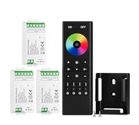 BTF-LIGHTING 5050SMD FCOB COB RGBW RF Remote RC03RFB &3PCS C04RF Tuya LED Controller Kit 4 Zones RF 2.4GHz Wireless Remote Group Control PWM RGBW (+ R G B W) 5pin LED Strip DC5V DC12V DC24V