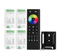 BTF-LIGHTING 5050SMD FCOB COB RGBW RF Remote RC03RFB &4PCS C04RF Tuya Controller Kit 4 Zones RF 2.4GHz Wireless Remote Group Control PWM RGBW (+ R G B W) 5pin LED Strip DC5V DC12V DC24V