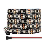 BTF-LIGHTING 5050SMD WS2814 RGBW 4in1 IC Addressable LED Strip RGB+Warm White 5M 84LEDs/m DC12V Black PCB IP65 Waterproof Dreamcolor for Outdoor Indoor Home Decoration DIY-Project(Strip Only)