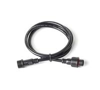 BTF-LIGHTING 5PCS 6.56ft 2meter 3 Pin 18AWG IP65 Waterproof Extension Cable Wire with Male and Female Connectors at Both Ends for Single Color WS2811 WS2812B etc LED Strip 22mm nut Big Size