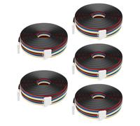 BTF-LIGHTING 5PCS 6PIN JST SM LED Male Female Connector with 2m Cable | 22AWG 6Pin Connector for PWM SMD FCOB RGBCCT LED Strip Without Soldering Controller Wire