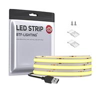 BTF-LIGHTING FCOB COB USB LED Strip 2m 320LEDs/m Cold White Without Dimmer