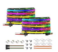 BTF-LIGHTING FCOB SPI RGB Flexible COB WS2811 IC 2x5M 720LEDs/m LED Strip | 10M High Density DC24V Black PCB IP30 Chasing Colour(Without Controller and Power Supply)