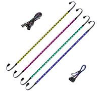 BTF-LIGHTING LED RGB PC Light Strip 4PCs 19in | for 12V 4-Pin RGB5050 LED headers for ASUS Aura Sync, Gigabyte RGB Fusion, MSI Mystic Light RGB