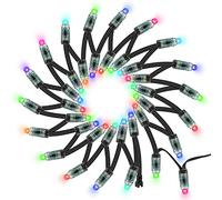 BTF-Lighting WS2811 Diffused Digital RGB LED Pixel String Light 12mm Individually Addressable Round LED Module 50pcs/String IP68 Waterproof DC12V