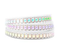 BTF-LIGHTING WS2812B 1M Gold Wire 144LEDs/Pixels/m Flexible White PCB
