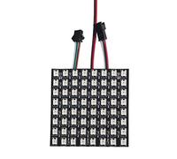 BTF-LIGHTING WS2812B ECO RGB Alloy Wires 5050SMD Individual Addressable 8X8 256 Pixels LED Matrix Panel Flexible FPCB Full Color Works with K-1000C,SP107E,etc Controllers Image Video Text Display DC5V