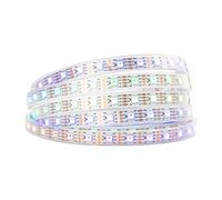 BTF-LIGHTING WS2815 16.4ft 300 LEDs Upgraded WS2812B Individually Digital Addressable RGB LED Flexible Strip Light 5050 SMD Dual Signal Magic Dream Color IP67 Waterproof Tube White PCB DC12V