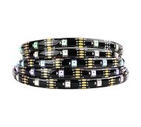 BTF-LIGHTING WS2815 Upgraded WS2812B Individually Addressable 16.4ft 150Pixels/LEDs RGB LED Flexible Strip Light 5050 SMD Programmable Magic Dream Color Dual Signal IP65 Waterproof DC12V Black PCB