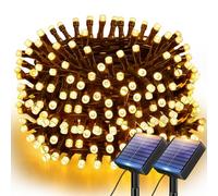 btfarm 2 Pack Solar Lights Outdoor Garden String, 6M/20FT 60LED Fairy Light