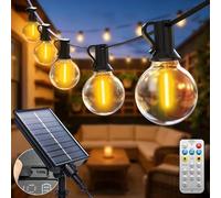 btfarm Solar Festoon Lights Outdoor with Remote, 15M Garden String Lights