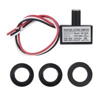 BTFO 105V-130V AC Photocell Light Sensor, Photocell Sensor with Nuts and Washer Dusk to Dawn Auto On/Off Photoelectric Switch for Outdoor Lighting