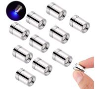 BTFO 10pcs LED Mini Lights, Small Led Lights for Dollhouse Silver Plastic Battery Included Doll House Electric Lights for Paper Lantern Party Decoration Crafts Dollhouse Accessories(Blue Light)