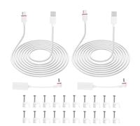 BTFO 2 Set Camera Power Cord, Waterproof Charging Cable with Adapter Cable Compatible with Outdoor Cam Plus/Pan-Tilt Mount/Stick Up Cam Battery Pro/3rd Gen/2nd Gen/Plug-in