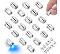 BTFO 20pcs Miniature Led Lights, Mini Electric Lights with Battery Powered for Dollhouse DIY Crafts Paper Lanterns Party Decorations Toy Building Blocks (Blue)