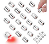 BTFO 20pcs Miniature Led Lights, Mini Electric Lights with Battery Powered for Dollhouse DIY Crafts Paper Lanterns Party Decorations Toy Building Blocks (Red)