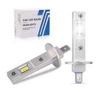BTFO 2pcs H1 LED Bulb, Super Bright Cool White H1 LED Headlight Bulbs 1:1 Mini Size Plug & Play 6500K IP68 Waterproof for Fog Lights Dome Map Door License Plate Lights