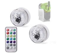 BTFO 2pcs Led Lights for Ninja Slushie FS301/FS300, 13 Colors & 3 Modes LED Capsule Lights with Remote Control Smoothie Machine Accessories (Battery Included)
