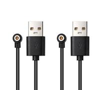 BTFO 2pcs Magnetic Smart Ring Charger Cable, 60cm/2ft Long 4mm Magnetic Head USB-A Charger Cord Compatible with R02 R09 R18 R03 R06 R08 R10 R11 R11M SR11M R12 BJ02 SRC01 SRC10 SR08 SR09 SR10 SR11