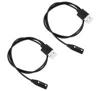 BTFO 2pcs Magnetic USB Charging Cable for Bose Audio Smart Glasses, 62cm/24.4in Replacement Charger Cord Compatible with Bose Frames Alto S/M/L Rondo Soprano Tenor Sunglasses (Black)