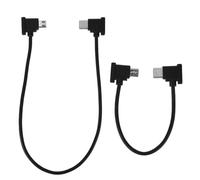 BTFO 2pcs Micro USB to USB-C Data Cable for DJI RC-N1/N2/N3 Controller Remote, 0.5/1ft Short Cables Compatible with DJI Mavic Mini/Air Drone Series and Controller Accessories Link for iPhone 17/16/15