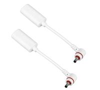 BTFO 2pcs USB-C to Barrel Plug Adapter, USB C & DC3.5 adapter Connect Solar Panels to Barrel Plug House Door Cameras Charger Accessories Wear-Resistant & Practical (White)