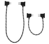 BTFO 2pcs USB-C to iOS Data Cable Compatible with DJI RC-N1/N2/N3 Controller, Nylon Braided OTG Cable Accessories for DJI Neo Mavic Mini Air Drone Link for iPhone 17/16/15 iPad Pro