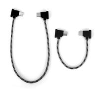 BTFO 2pcs USB-C to USB-C Data Cable for DJI RC-N1/N2/N3 Controller, Drone Remote Controller Cables for Phones and Tablets Connect to Drones (Braided Rope)
