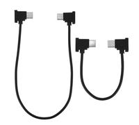 BTFO 2pcs USB-C to USB-C Data Cables for RC-N1/N2/N3 Controller, 30cm/11.81 Inch & 15cm/5.91 Inch Drone Remote Controller Cables for Phone Tablet Connect to Drone (Black)