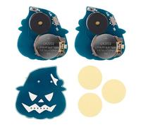 BTFO 3pcs Cricket Noise Makers, Pumpkin Wizard Style Annoying Noise Machine Concealed Cricket Noise Items with 16 Sounds Noise Beeping Maker Hidden Cricket Noise Stuff for Home School Party (Blue)