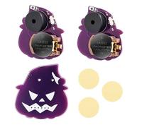 BTFO 3pcs Cricket Noise Makers, Pumpkin Wizard Style Annoying Noise Machine Cricket Noise Prank Items with 16 Sounds Noise Beeping Maker Device Hidden Cricket Stuff for Home School Party (Purple)