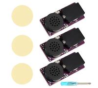 BTFO 3pcs Noise Maker Prank, Hidden Sound Prank Annoying Device Stuff Set Kit with 16 Fun Sounds Including Telegraph Alarm Goat Cricket Beeping Noise for Adults Home Party Gifts (Purple)