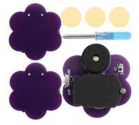 BTFO 3pcs Prank Cricket Noise Maker, Flower Shaped Hidden Annoying Beeping Device with 16 Sounds for Office Home School Car & Party Gag Gifts (Purple)