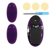BTFO 3pcs Prank Cricket Noise Maker, Semi-Circular Shape Design with 16 Sounds Beeping Chirping Hidden Device for Party Office Home School Kids Adults Toy Gag Trick Gift Items Stuff(Purple)