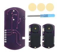 BTFO 3pcs Prank Cricket Noise Maker, Semi-Circular Shape Design with 16 Sounds Beeping Hidden Noise Maker for Party Office Home School Car (Purple)
